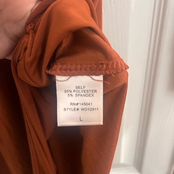 ✨NWT✨Elegant Rust Dress - Picture 8 of 9